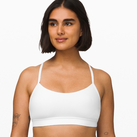 Flow Y bra size 8 white lululemon - Picture 1 of 5